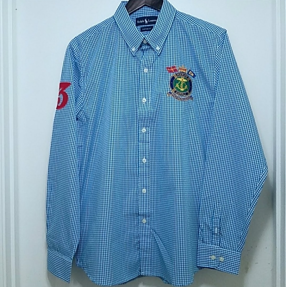 Polo Plaid Long Sleeves Button Down Shirts